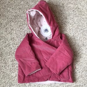 Petit Bateau Corduroy hooded Jacket